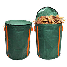 Large 120L Garden Waste Bag with Cover , Thickened Waterproof Leaf Collection Bag  Steelmates