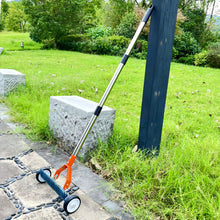 Rolling Lawn Dethatcher Rake with Wheels  Steelmates