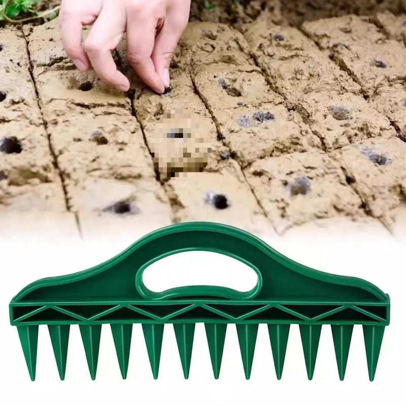 Hexagonal 12-Hole Garden Seeder with Comfortable Grip  Steelmates