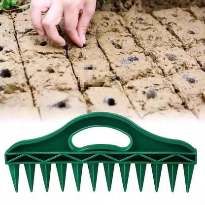 Hexagonal 12-Hole Garden Seeder with Comfortable Grip  Steelmates