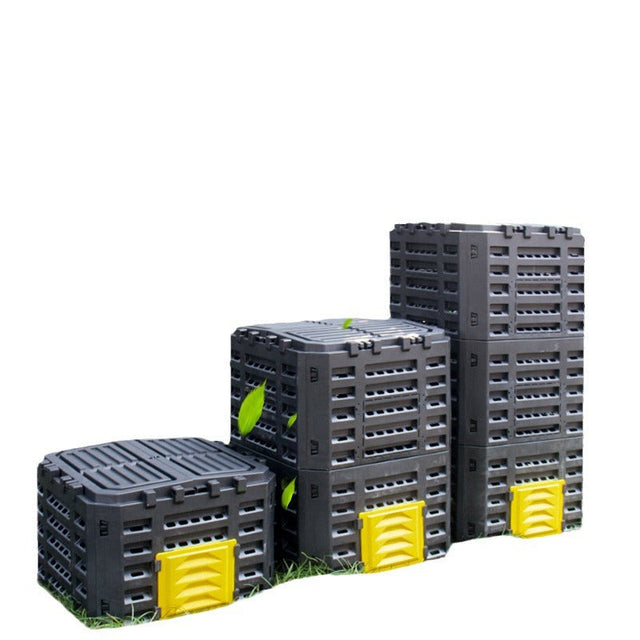 Modular Outdoor Compost Bin – Stackable Garden Composting Box for Organic Waste Recycling