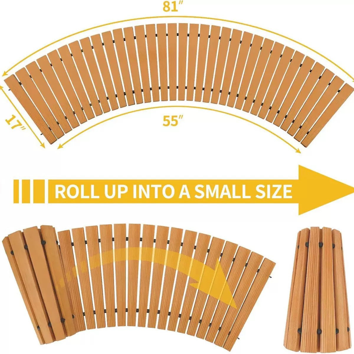 Roll Out Wooden Garden Pathway for Outdoor Walkways  Steelmates