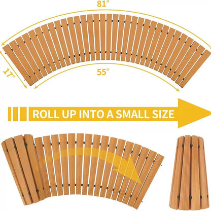 Roll Out Wooden Garden Pathway for Outdoor Walkways  Steelmates