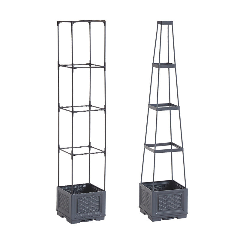 Wheeled Climbing Planter Box with Trellis  Steelmates