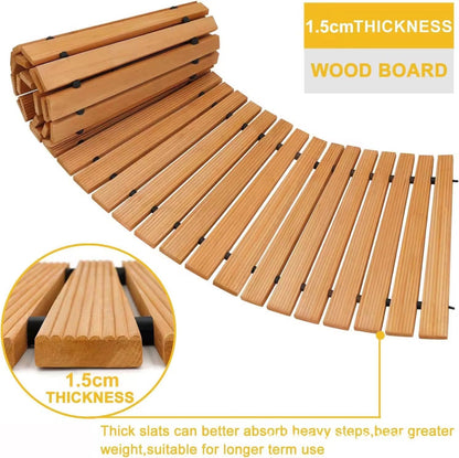 Roll Out Wooden Garden Pathway for Outdoor Walkways  Steelmates