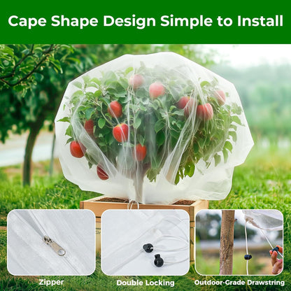 Plant & Fruit Tree Protective Net, Anti-Insect, Anti-Bird, Breathable Garden Mesh Bag  Steelmates