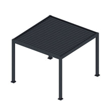 3000 L x 3000 W x 2500 H Louvred Pergola Louvre Roof Dark Grey