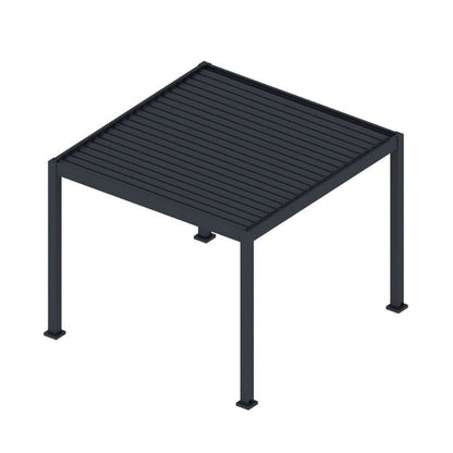 3000 L x 4000 W x 2500 H Louvred Pergola Louvre Roof Dark Grey