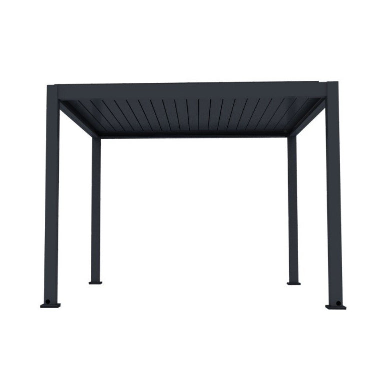 3000 L x 4000 W x 2500 H Louvred Pergola Louvre Roof Dark Grey
