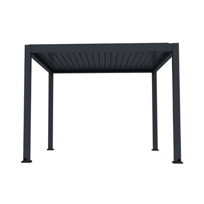 3000 L x 4000 W x 2500 H Louvred Pergola Louvre Roof Dark Grey