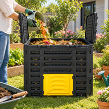 Modular Outdoor Compost Bin – Stackable Garden Composting Box for Organic Waste Recycling  Steelmates