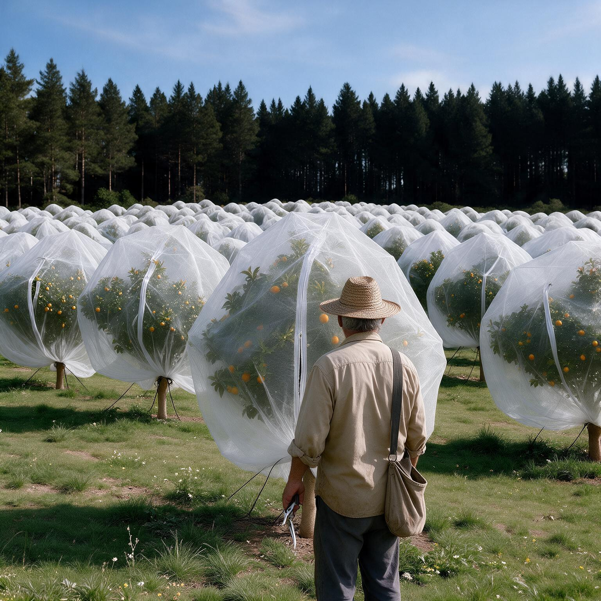 Plant & Fruit Tree Protective Net, Anti-Insect, Anti-Bird, Breathable Garden Mesh Bag  Steelmates