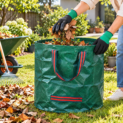 Large Capacity Garden Waste Bag Set PP Woven Leaf Collection Bag with Claw Gloves  Steelmates