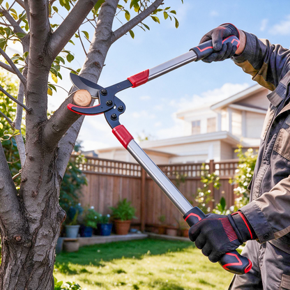 Heavy-Duty Telescopic Pruning Shears – SK5 Steel, Labor-Saving Long Handle Branch Cutter  Steelmates