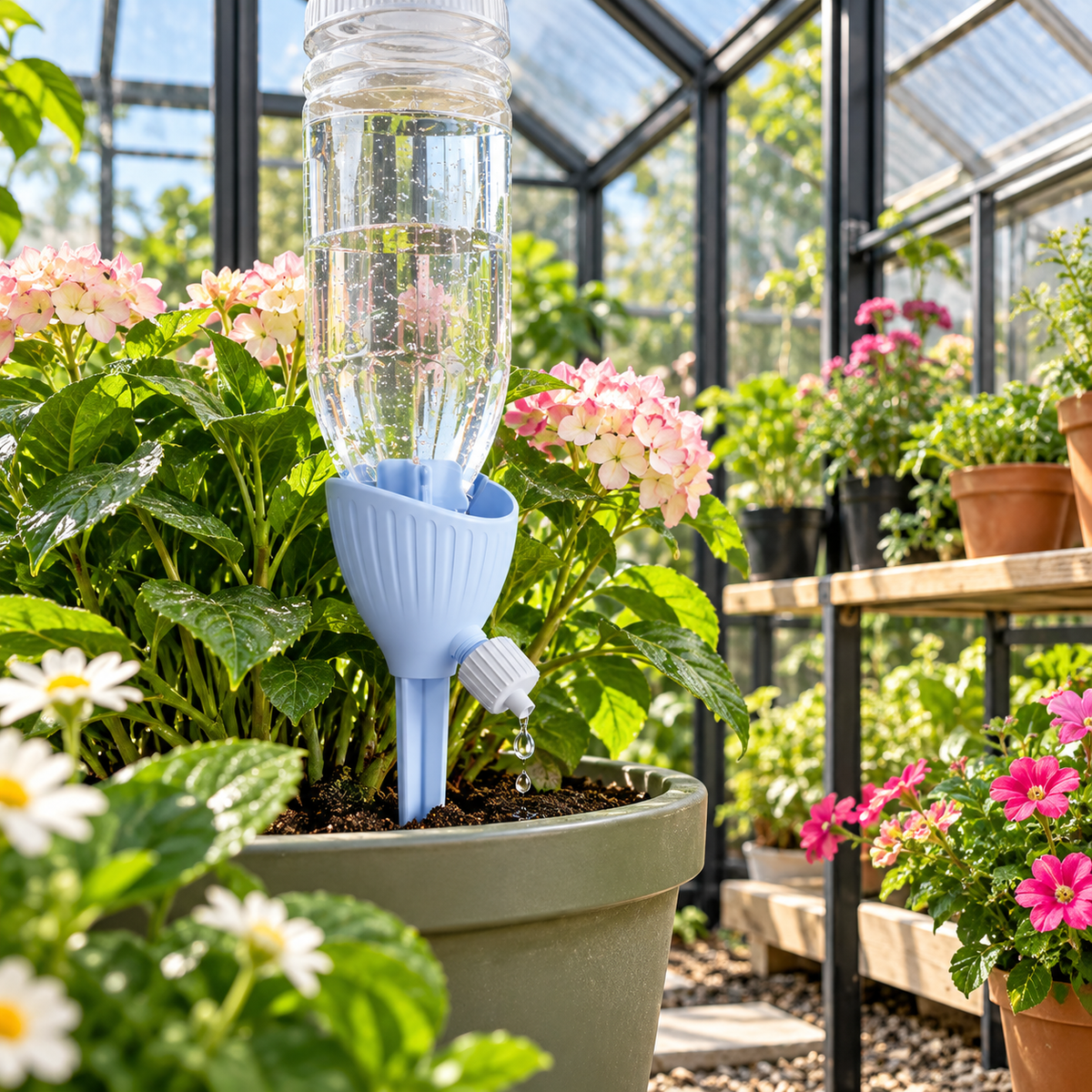 Automatic Plant Watering Drip Device – Adjustable Bottle Irrigator (5 Pack)  Steelmates