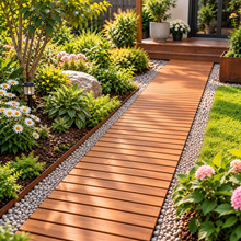 Roll Out Wooden Garden Pathway for Outdoor Walkways  Steelmates