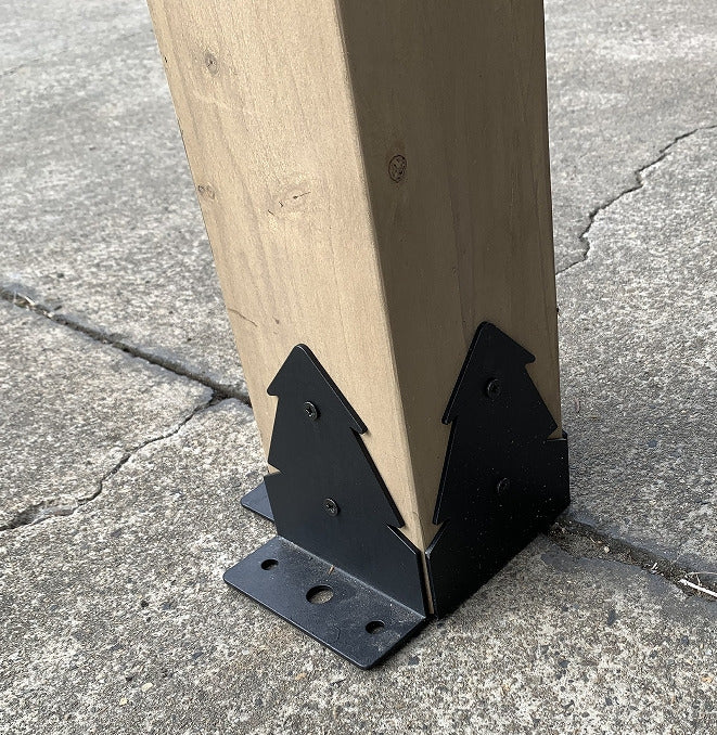 4200 L x 3600 W x 2900 H Patio Cedar Wood Gazebo Pitched Roof Hard Top Black