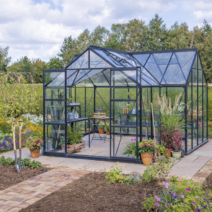 T-Shaped Glasshouse/Garden Pavilion 4mm toughened glass 3830 x 3830 x 2540 mm
