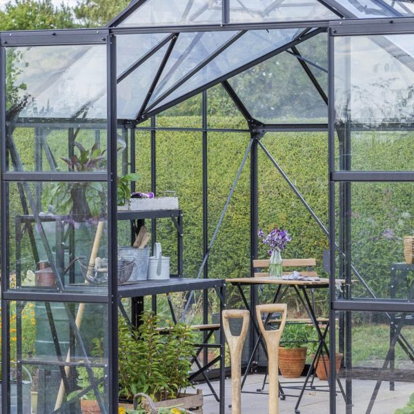 T-Shaped Glasshouse/Garden Pavilion 4mm toughened glass 3830 x 3830 x 2540 mm