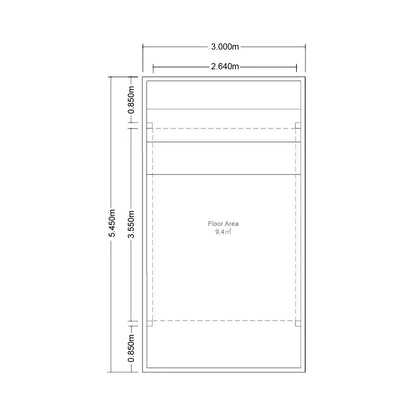 Single Carport 5450(D) x 3000(W)mm