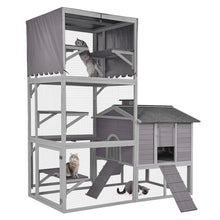 Flexible Wooden Cat Run with Vertical or Landscape  Steelmates