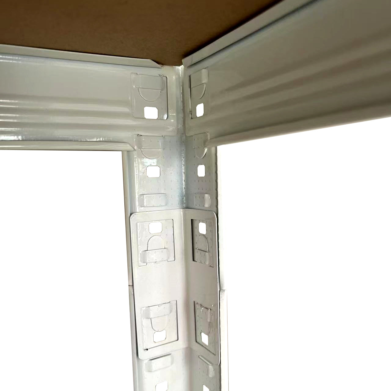 5 tier DIY Shelving H1800 x 900 x 400 With Corner Unit & 4 Storage Shelves White  Steelmates
