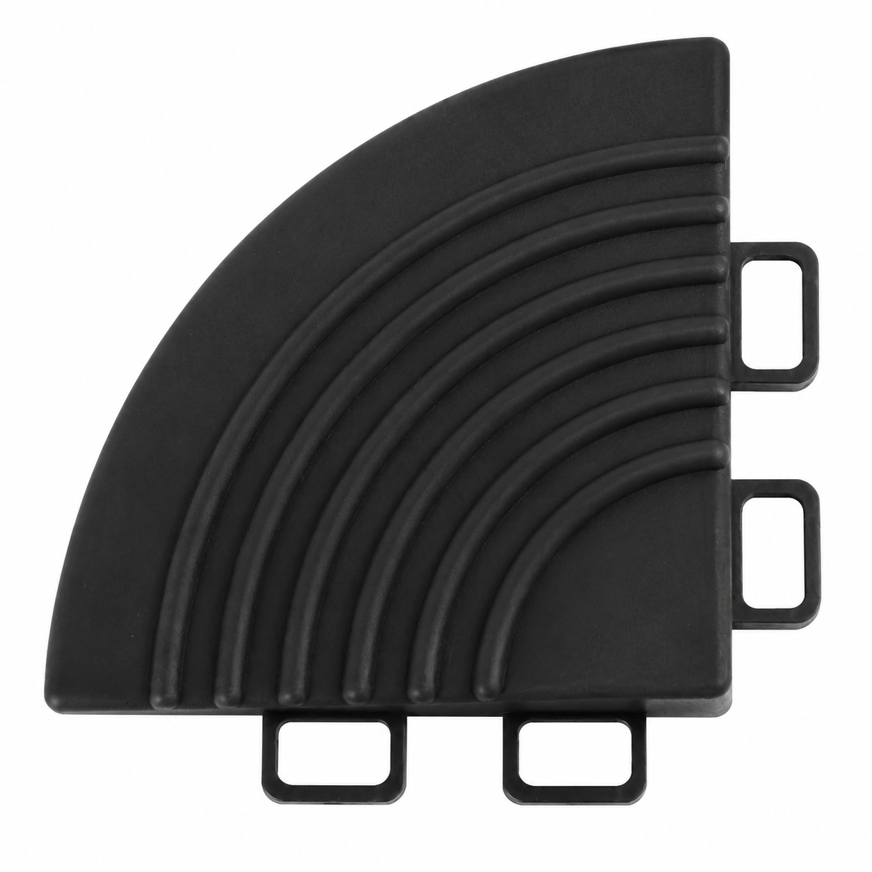 Interlocking Garage Floor Tile System Black - Corner  steelmates