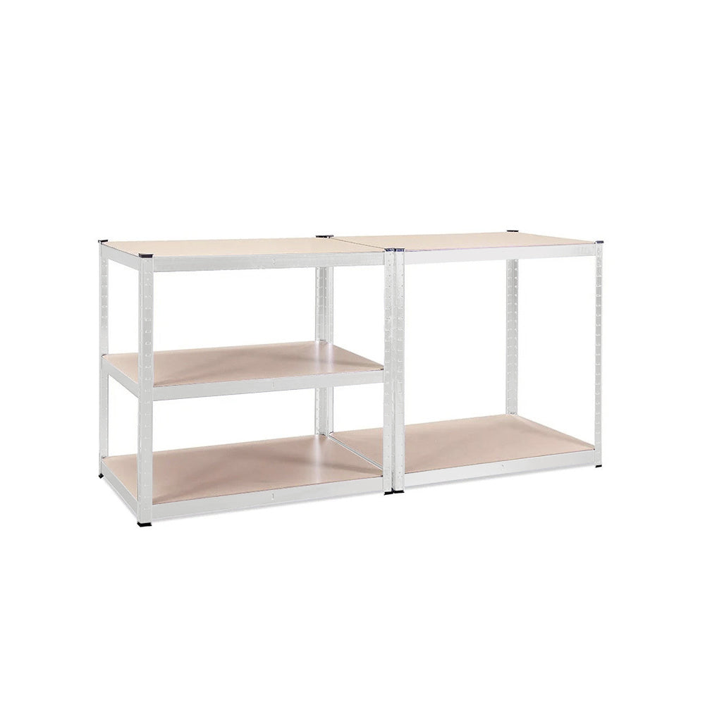 5 Layers Boltless Storage Shelving White 1800 x 900 x 400  Steelmates