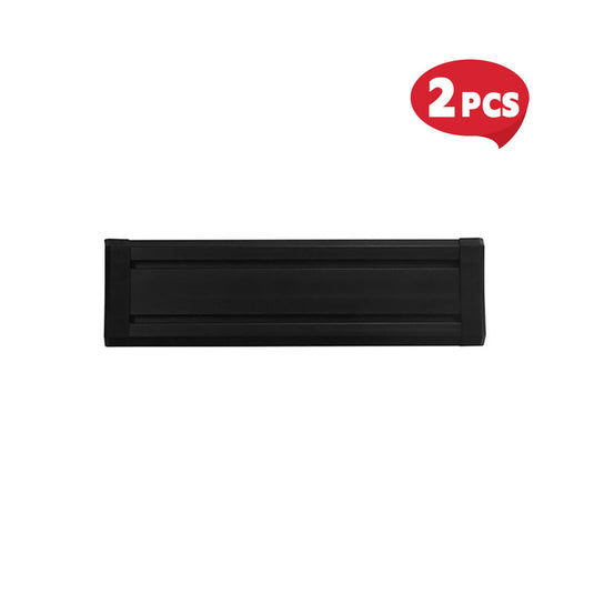 PVC Garage Track Slatwall with Caps Black -1200 x 150mm  Steelmates