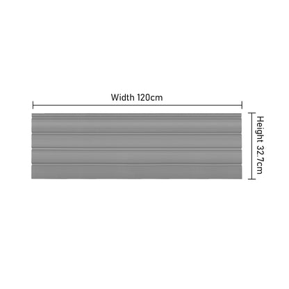 Heavy Duty PVC Garage Bracket Slatwall Grey