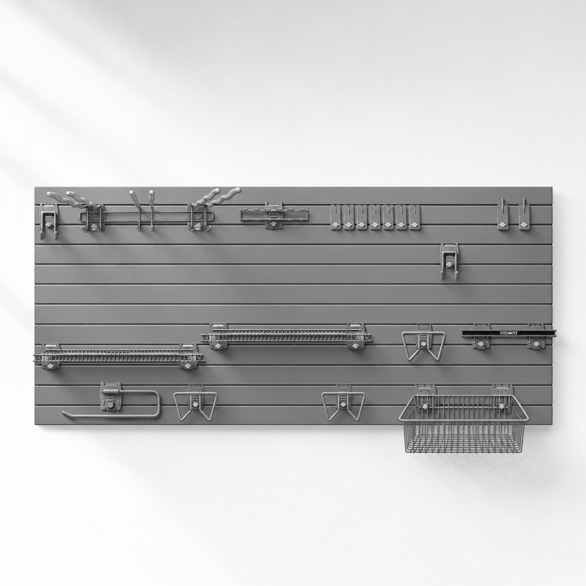 Ultimate Workshop Storage Kit – Slatwall Garage Organisation System  Steelmates