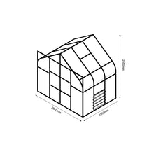 PC Curved Glasshouse 4mm toughened glass 2640 x 1950 x 2550mm