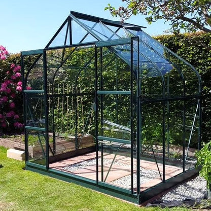 PC Curved Glasshouse 4mm toughened glass 2640 x 1950 x 2550mm  Steelmates