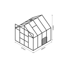 Glasshouse 4mm toughened glass 2570 x 2580 x 2320mm