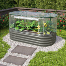 Aluminum-Coated Zinc Sheet Garden Bed with Cover - 1620 Length  steelmates
