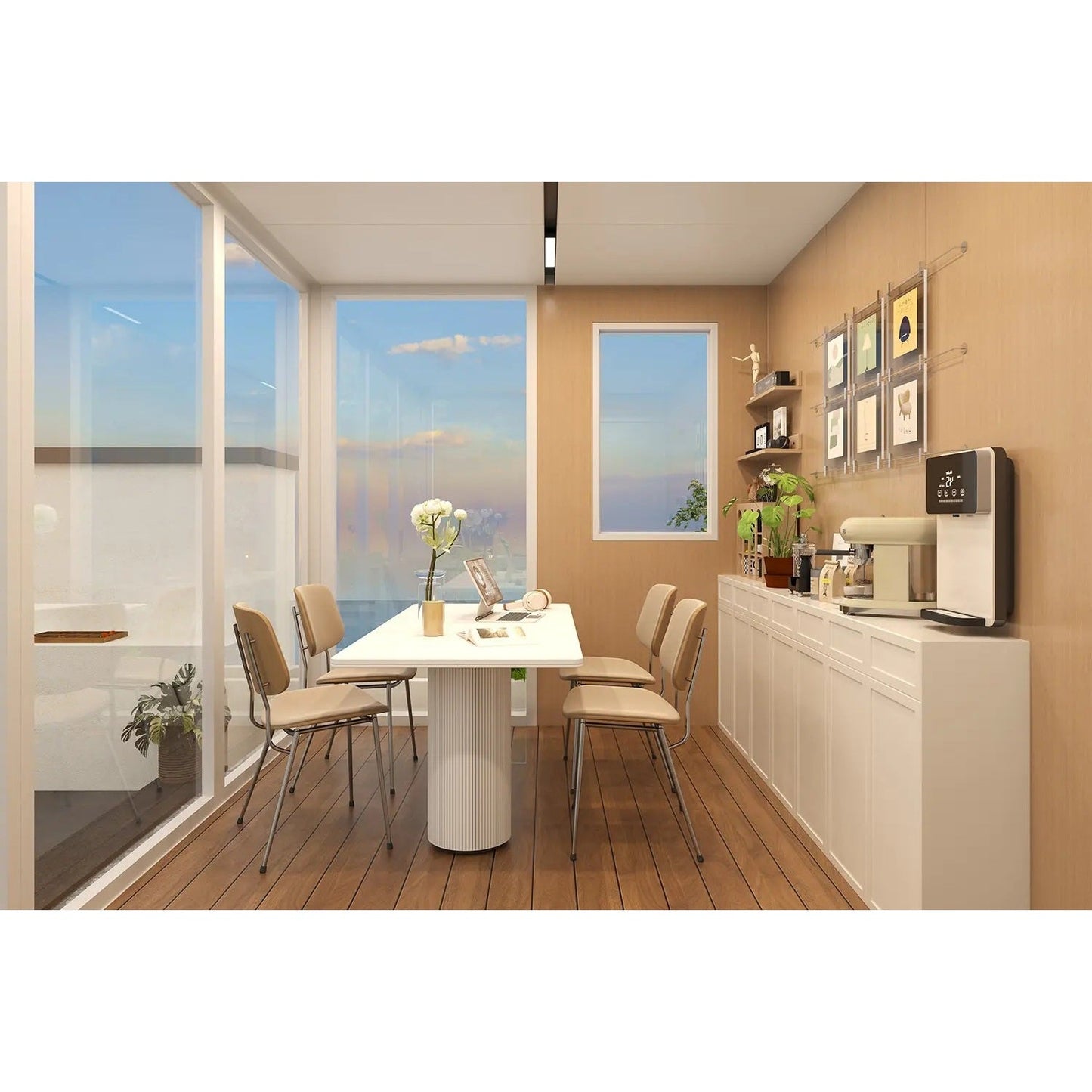 2.79 M Tall Modular Aluminium Pod Series with Insulated Glass Big Garden Sheds Steelmates