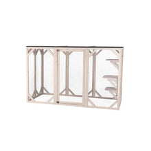 Outdoor Wooden Catio with 3 Platforms 1800x800x1120mm  Steelmates