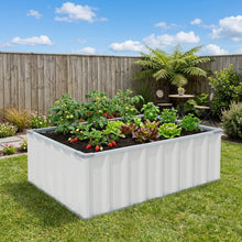PLANTER BOX 1170 X 900 X 400MM CREAM  steelmates
