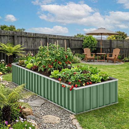 Planter box New Model with 4 layout options Green  steelmates