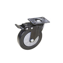 Workbench Castor Wheel Heavy Duty Swivel - 125mm  steelmates