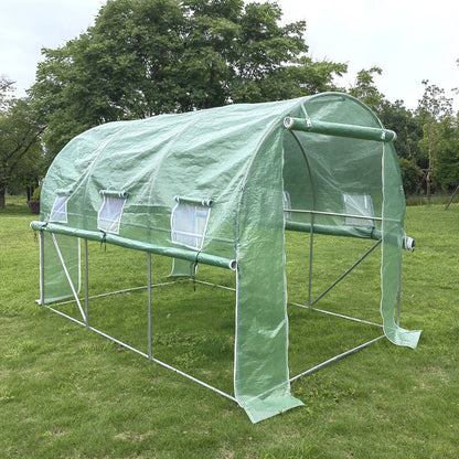 3m x 2m x 2m Tunnel (Side Open) Greenhouses Strong Galvanised Frame