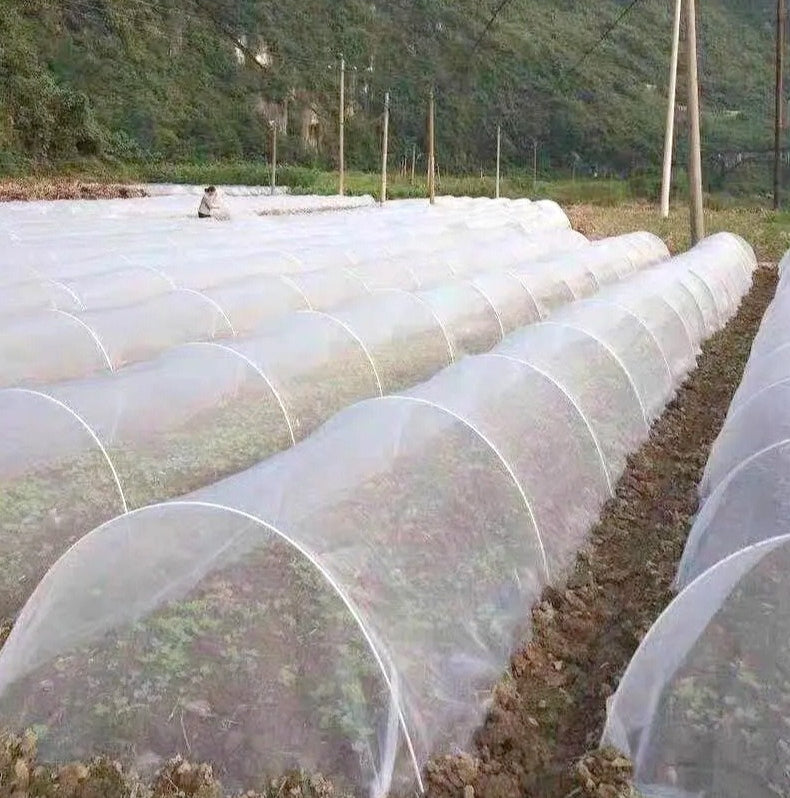 60 Mesh Garden Insect Netting, PE Vegetable Plant Protection Net, Lightweight Pest & Bird Control Mesh  Steelmates