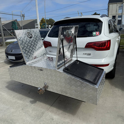Aluminium Ute Tool Box 2.0mm 1770x550x400mm Gull Wing Style Vehicle Storage