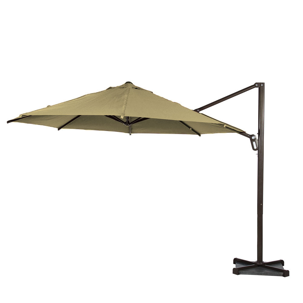 Garden Cantilever Outdoor Khaki Round Umbrella Canopy only -AI122  Steelmates