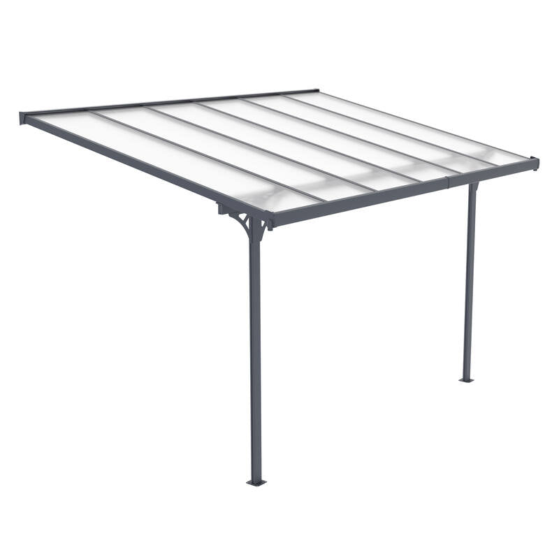 3750 L x 2550 W Aluminium Canopy, Patio cover, Carport, Lean To Pergola,8mm Roof