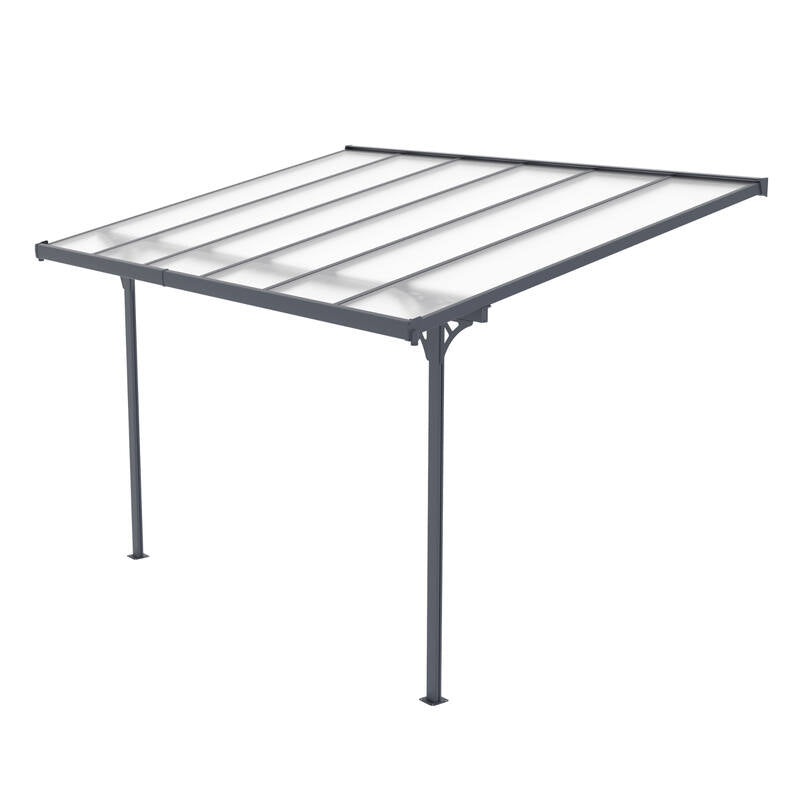 3750 L x 2550 W Aluminium Canopy, Patio cover, Carport, Lean To Pergola,8mm Roof