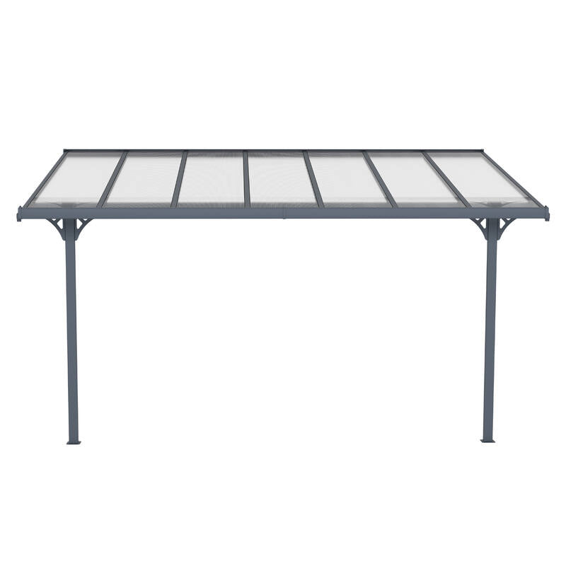 4360 L x 2550 W Aluminium Canopy, Patio cover, Carport, Lean To Pergola,8mm Roof