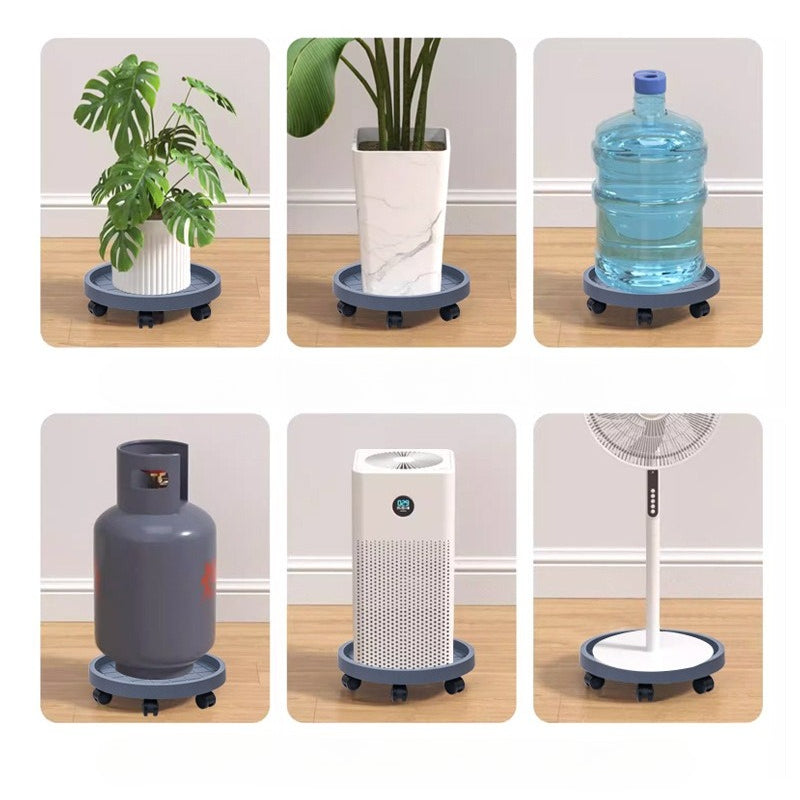 Movable Plant Pot Tray with Wheels & Water Catcher Base  Steelmates