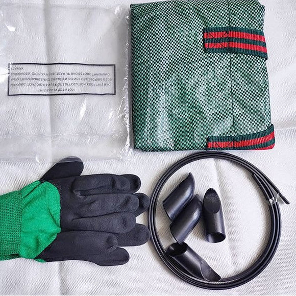 Large Capacity Garden Waste Bag Set PP Woven Leaf Collection Bag with Claw Gloves  Steelmates