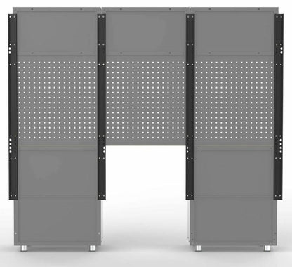 PRO SERIES 3718MM x 580MM x 2020MM BLACK WORKSHOP GARAGE STORAGE CABINET SET